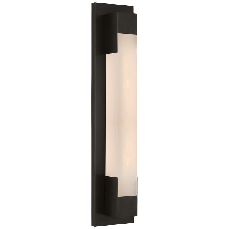 LED Bath Light from the Covet Collection in Bronze Finish by Visual Comfort Signature
