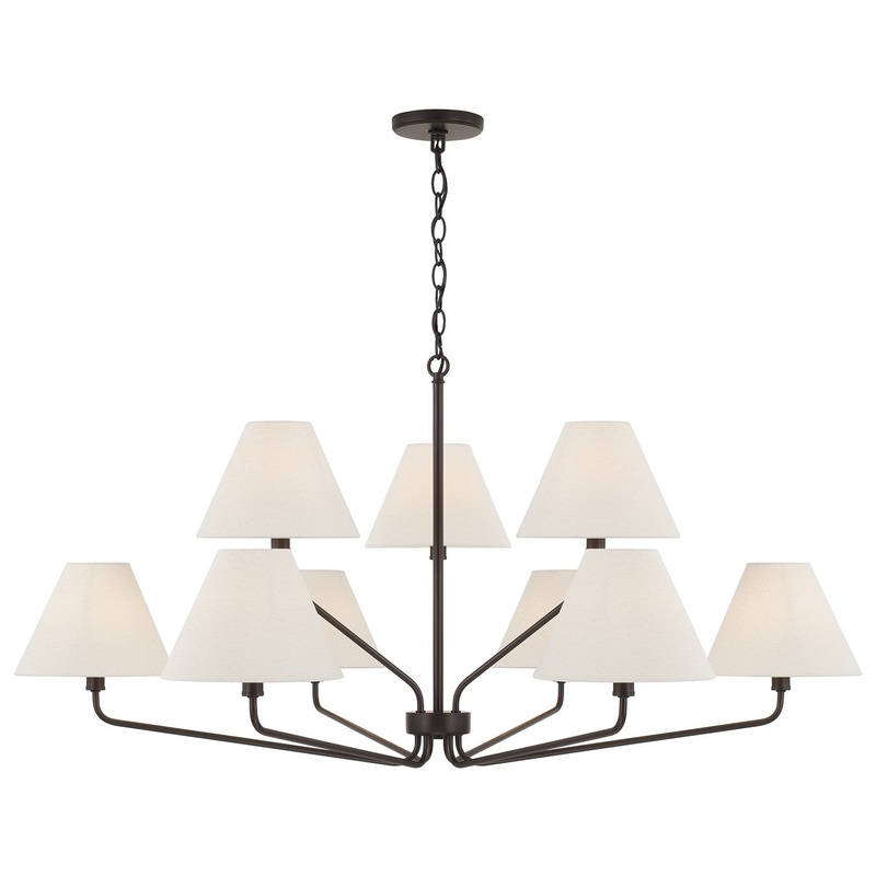 Nine Light Chandelier from the Chadwick Collection in Espresso Finish by Capital Lighting