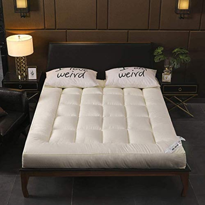 Z&HA Giapponese Piano Materasso Futon, Tatami Tappetino Portatile Materassino da Campeggio Bambini Sleeping Pad Pieghevole Roll Up Piano Lounger Divano Letto,Beige,100x200cm