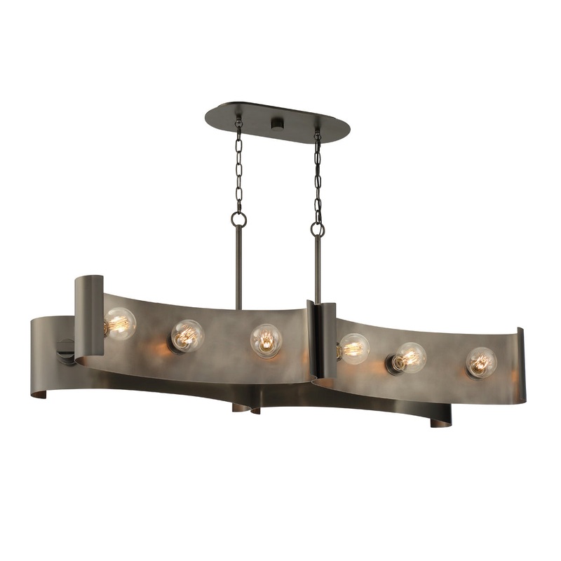12 Light Chandelier from the Metallo Collection in Vintage Nickel Finish by Eurofase