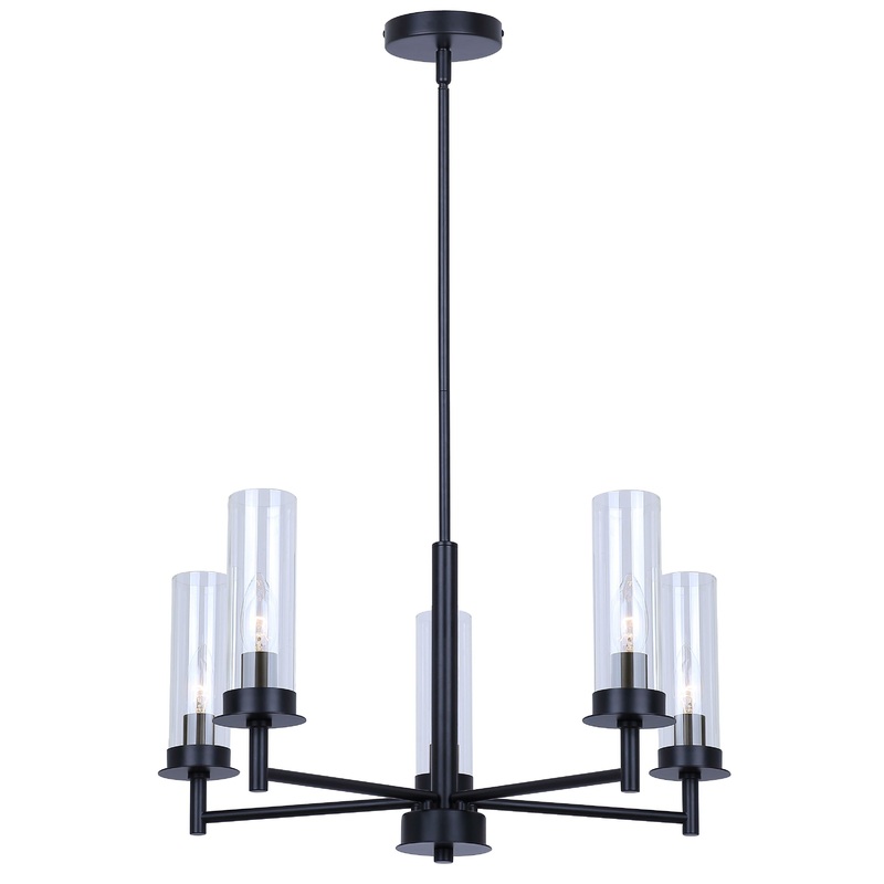 Benson 5-Light Chandelier Black