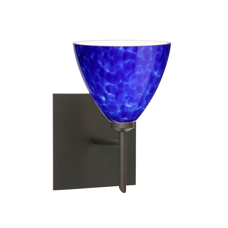 Besa 1SW-177986-BR-SQ Mia One Light Wall Sconce Bronze