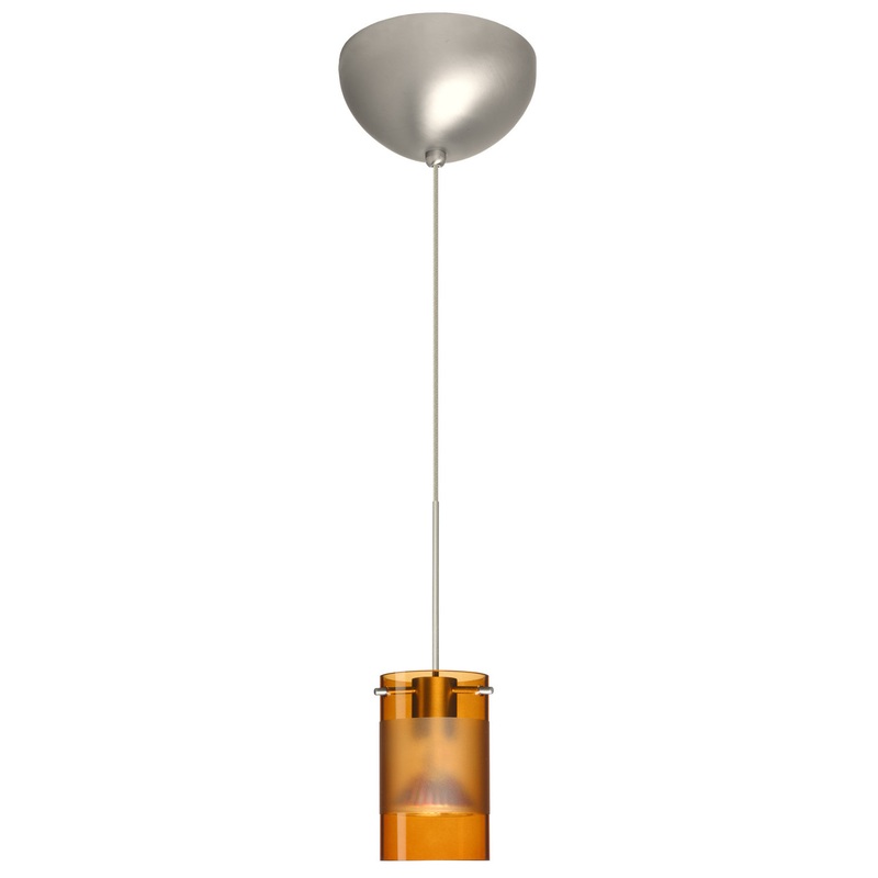 Besa 1XC-6524EG-LED-SN Scope One Light Pendant Satin Nickel