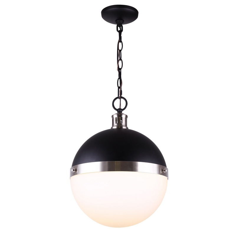 Canarm IPL708B01BKN Delta One Light Pendant Black