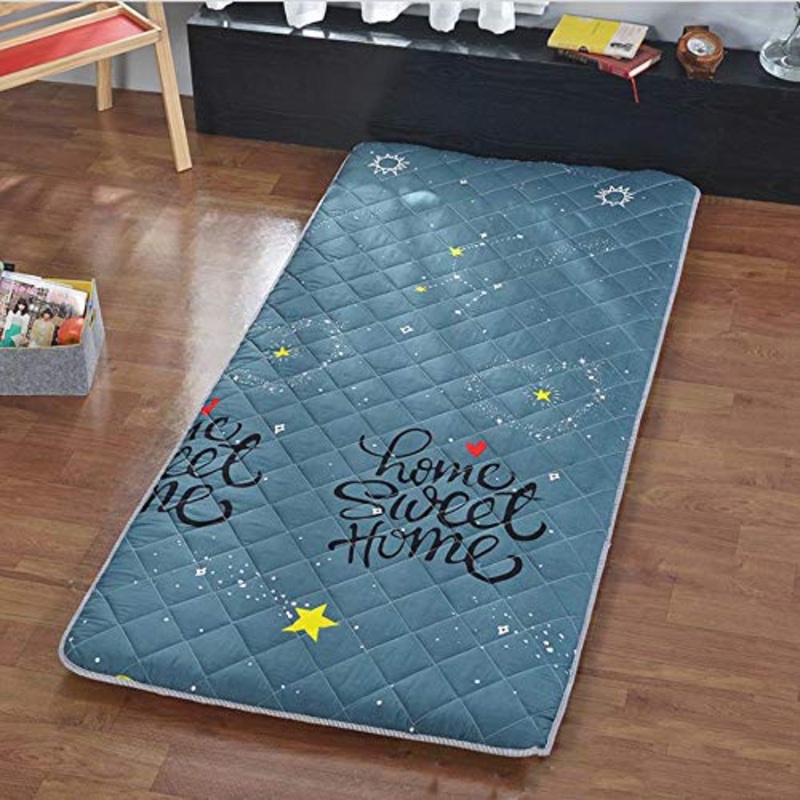 Dormire Tatami Tappetino,Peluche Coprimaterasso Trapuntato Pieghevole per La Casa,dormitorio Studentesco umidit-Prova Rotolo da Letto Giapponese Morbido-b Pieno