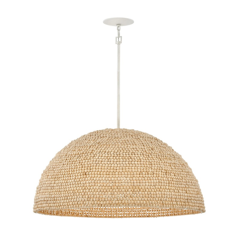 LED Chandelier from the Dalia Collection in Textured Plaster Finish by Hinkley