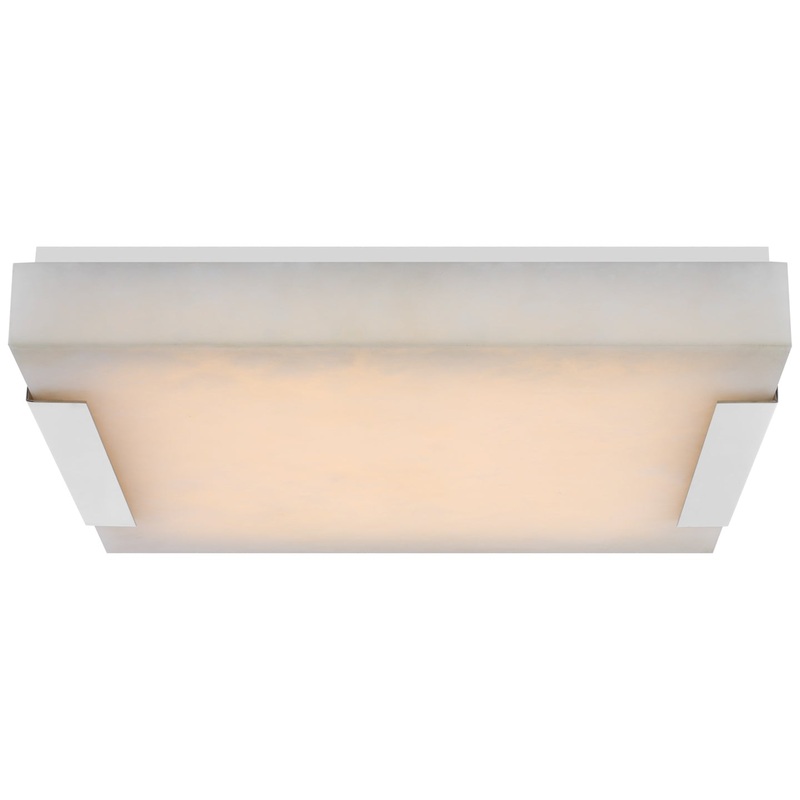 LED Flush Mount from the Covet Collection in Polished Nickel Finish by Visual Comfort Signature
