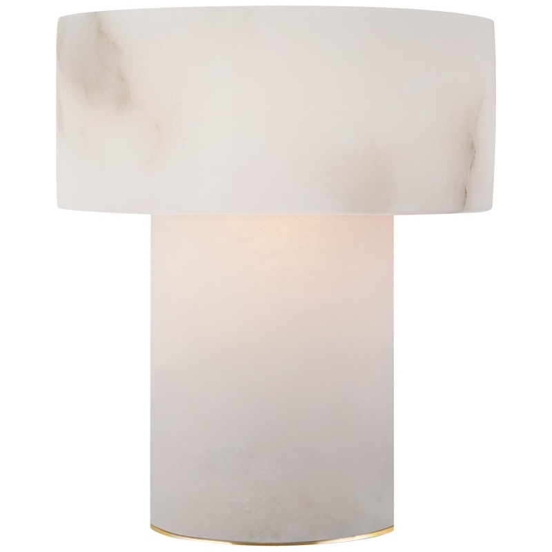 LED Table Lamp from the Una Collection in Alabaster Finish by Visual Comfort Signature