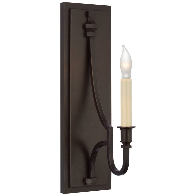 LED Wall Sconce from the Mykonos Collection in Aged Iron Finish by Visual Comfort Signature