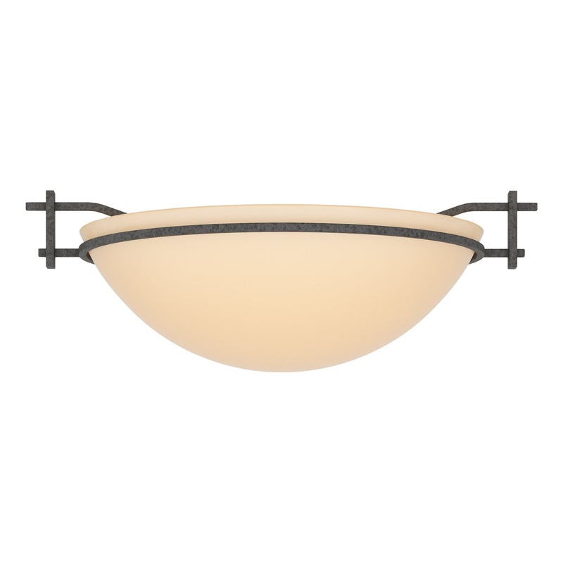 Moonband Semi-Flush Natural Iron Sand Glass (SS)
