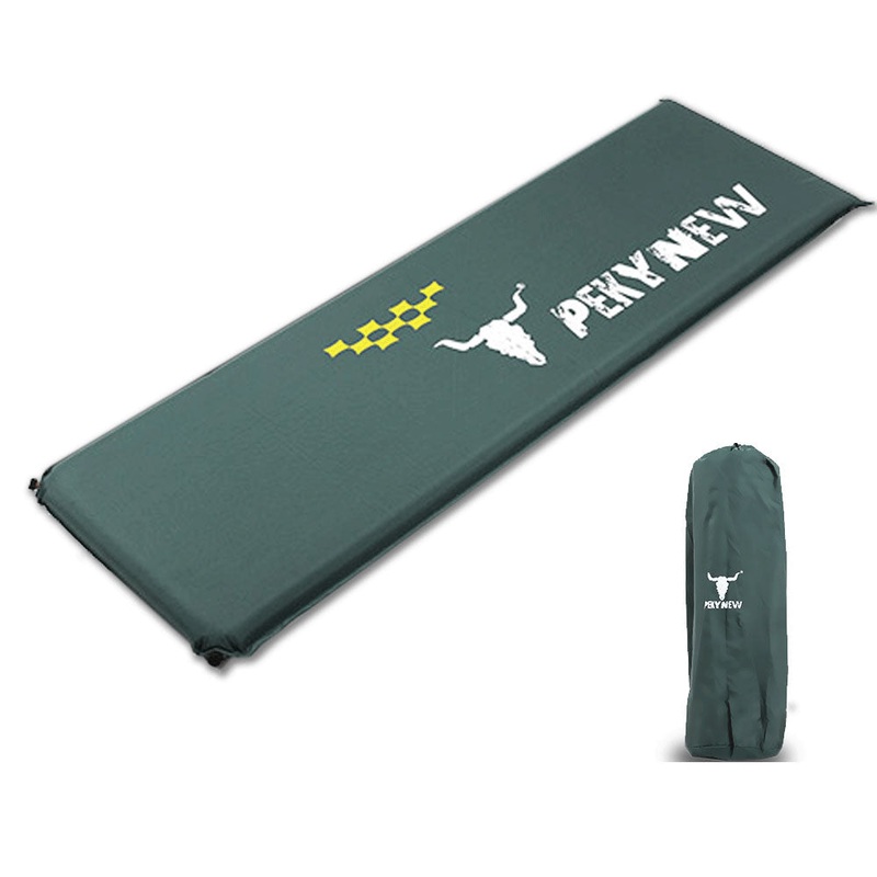 Self Inflating Joinable Mat Pad Air Bed Camping Single – green