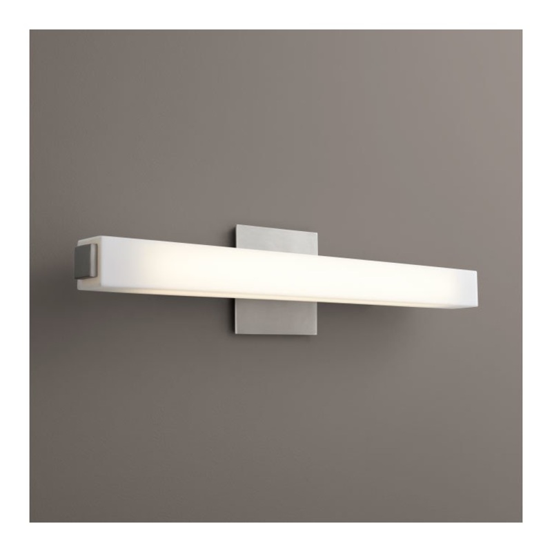 Adelphi Single-Light 12-Watt LED Bathroom Vanity Fixture – Satin Nickel