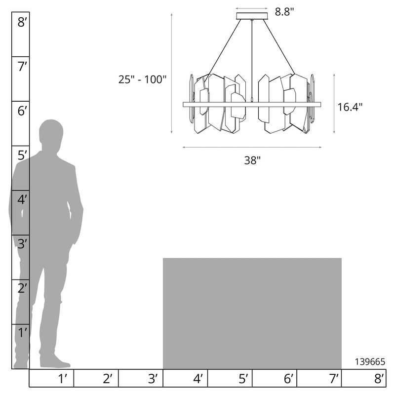 Ardesia Circular LED Pendant Black