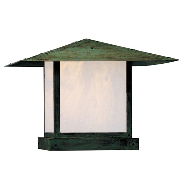 Arroyo MC-20EWO-VP Monterey One Light olumn Mount Verdigris Patina