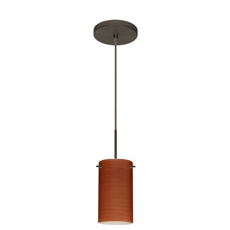 Besa 1BT-4404CH-HAL-BR Stilo One Light Pendant Bronze