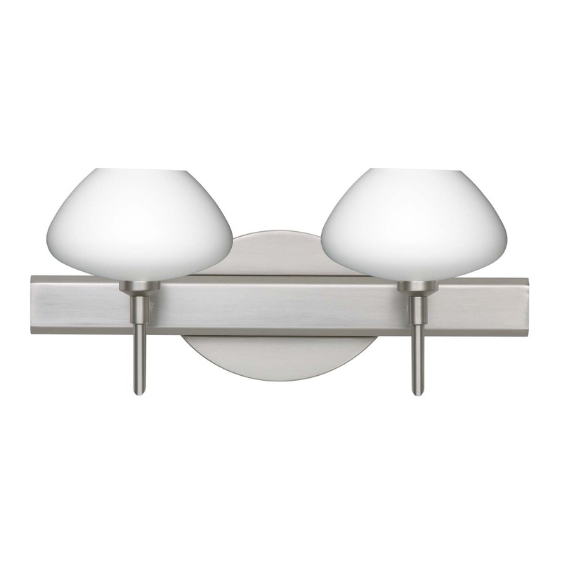 Besa 2SW-541007-SN Peri Two Light Wall Sconce Satin Nickel
