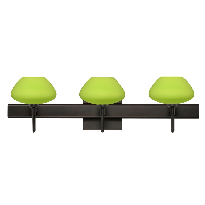 Besa 3SW-541035-BR-SQ Peri Three Light Wall Sconce Bronze