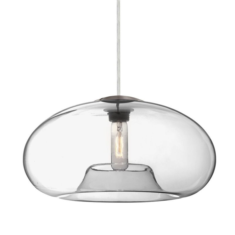 Besa J-BANA15CL-SN Besa Bana 15 Pendant One Light Pendant Satin Nickel