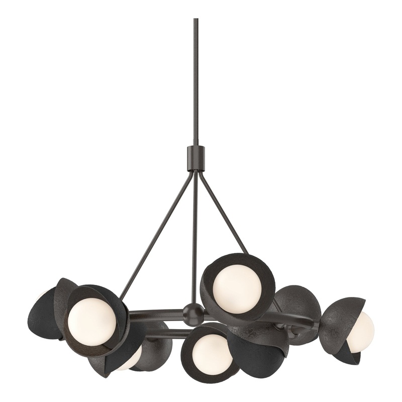 Brooklyn 9-Light Double Shade Ring Pendant Oil Rubbed Bronze Black