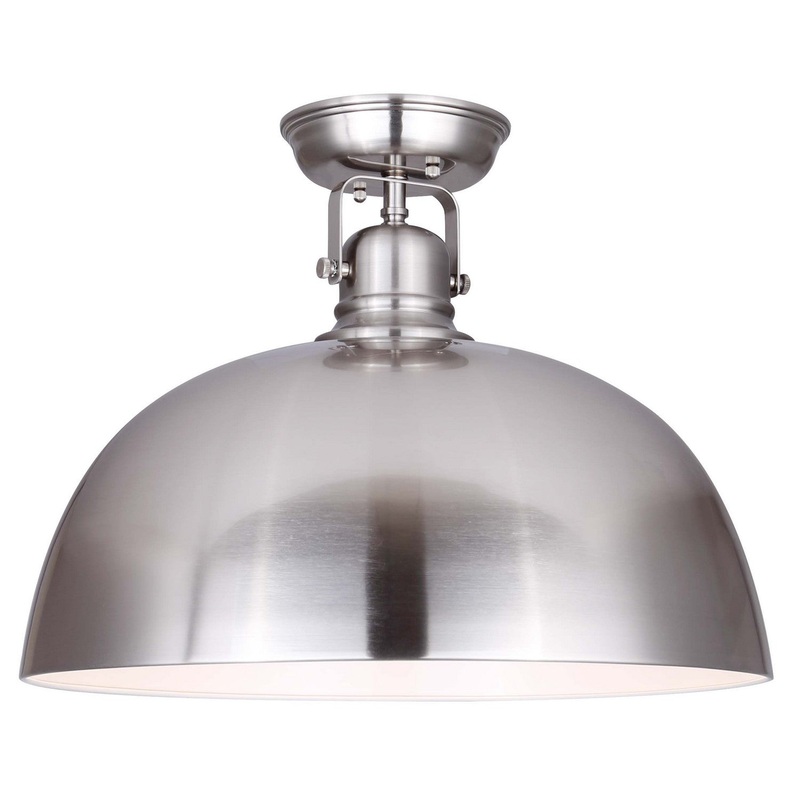 Canarm IFM622A16BN Polo One Light Flush Mount Brushed Nickel