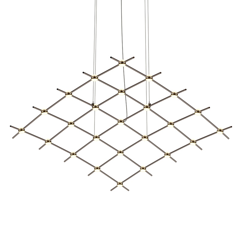 Constellation Aquarius Medius Espresso Black with White Optical Acrylic 2200K 10′ Adjustable Cord/Cable