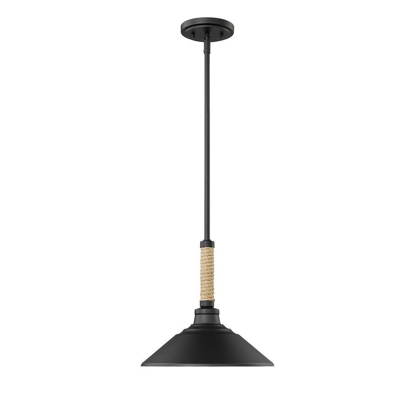 Journey Natural Black 1 Light Pendant