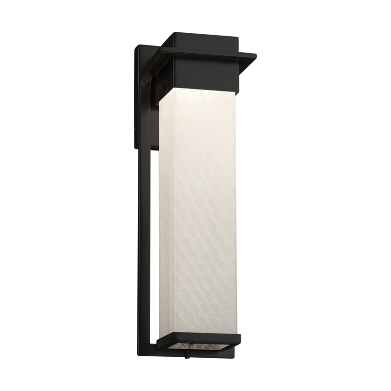 LED Wall Sconce from the Fusion Collection in Matte Black Finish by Justice Designs