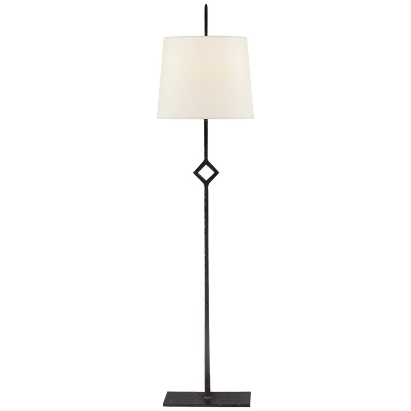 One Light Buffet Lamp from the Cranston Collection in Aged Iron Finish by Visual Comfort Signature
