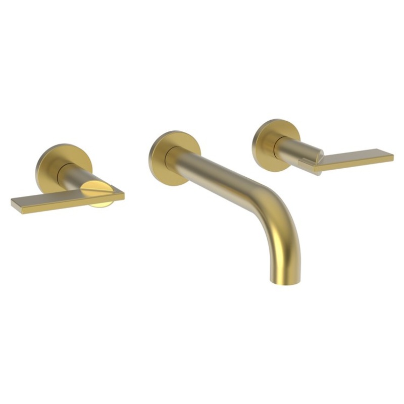 Priya Two Handle Wall-Mount Bathroom Faucet – Satin Gold PVD