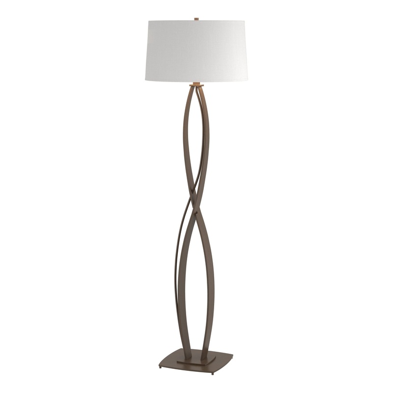Almost Infinity Floor Lamp Bronze Natural Anna Shade (SF)