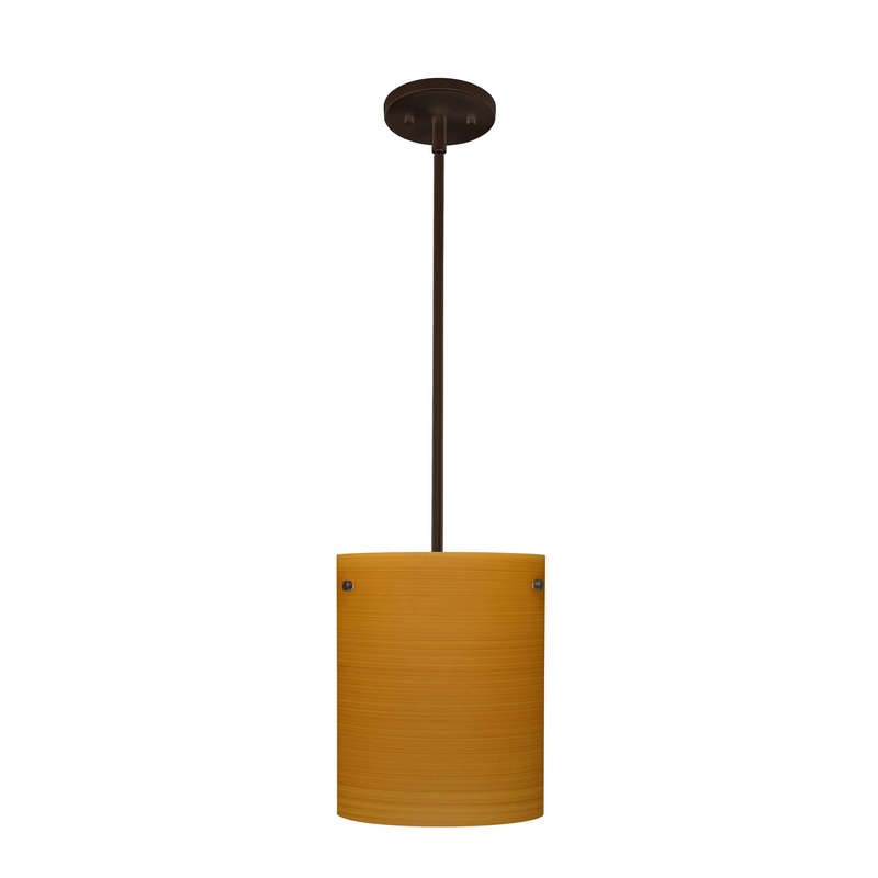 Besa 1TT-4006OK-BR Tamburo One Light Pendant Bronze