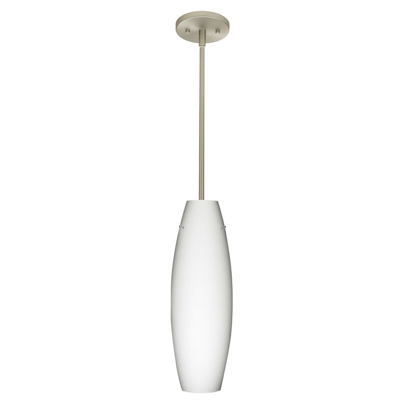 Besa 1TT-412707-SN Tara One Light Pendant Satin Nickel