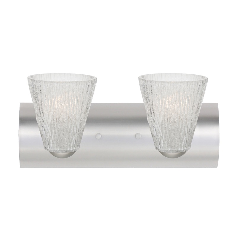 Besa 2WZ-NICO5GL-SN Nico Two Light Wall Sconce Satin Nickel