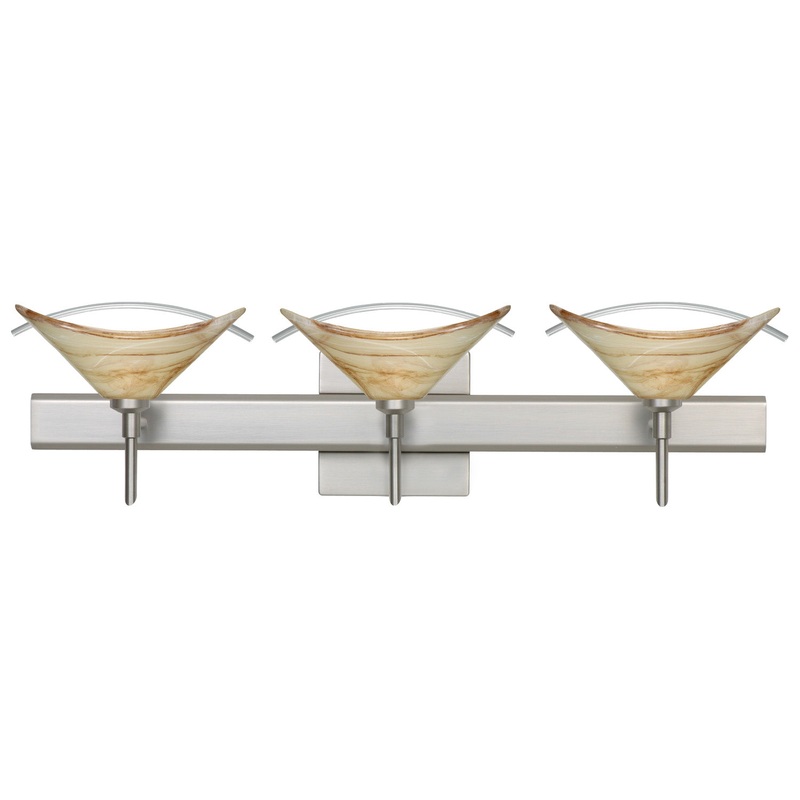 Besa 3SW-181305-SN-SQ Hoppi Three Light Wall Sconce Satin Nickel