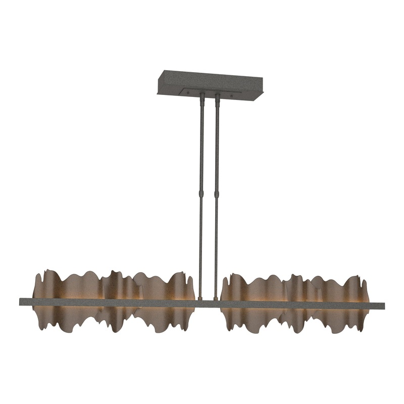 Hildene Large LED Pendant Natural Iron Bronze