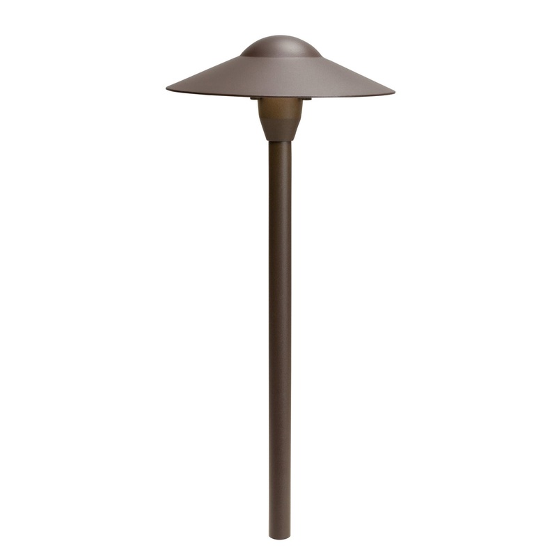 Kichler 15310AZT One Light Path & Spread, Textured Architectural Bronze
