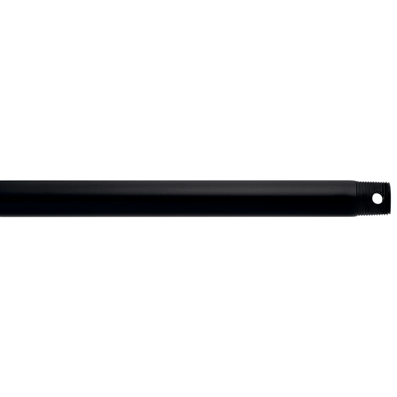 Kichler 360005SBK Fan Down Rod, Satin Black