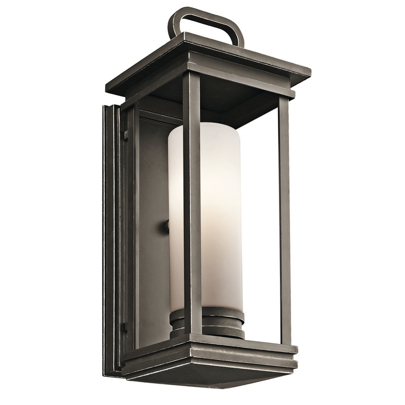 Kichler 49475RZ One Light Outdoor Wall Mount, Rubbed Bronze