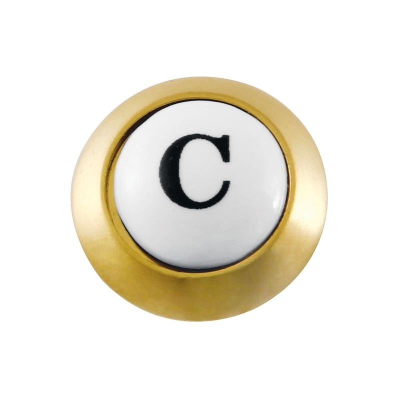 KSHI1167PXC Cold Handle Index Button, Brushed Brass