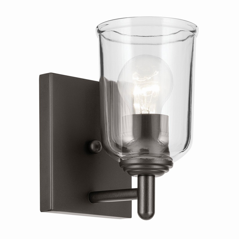 One Light Wall Sconce from the Shailene Collection in Olde Bronze Finish by Kichler