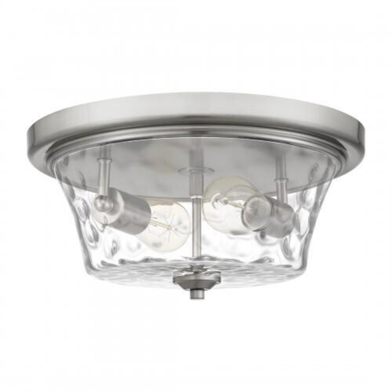 Quoizel ACA1614BN Acacia Flushmount 2 lights brushed nickel Flush Mount