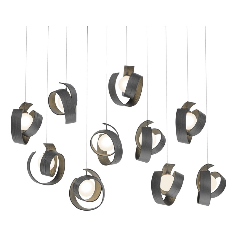 Riza 10-Light Pendant Natural Iron