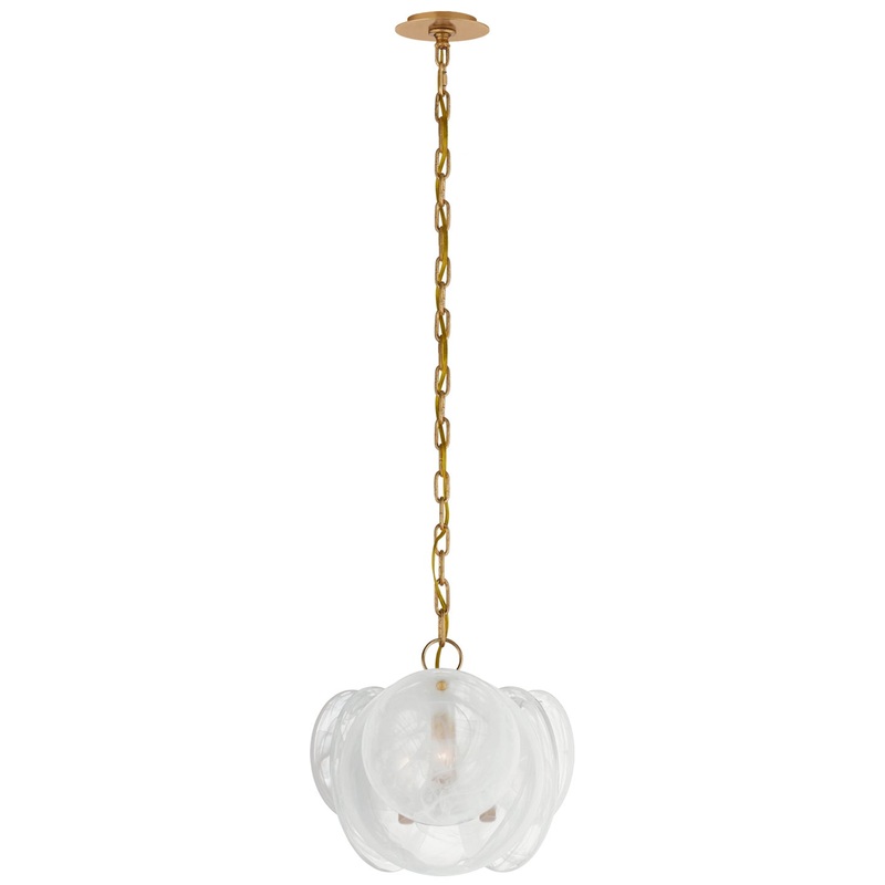 Three Light Chandelier from the Loire Collection in Gild Finish by Visual Comfort Signature