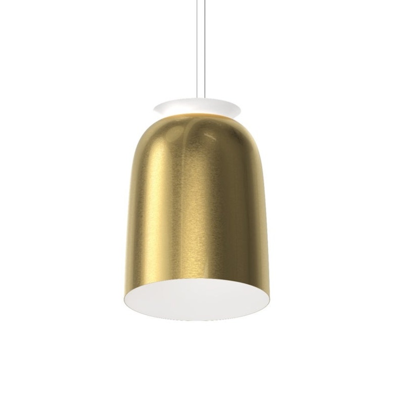 Belle Flare Tall LED Bell Pendant Brass Finish