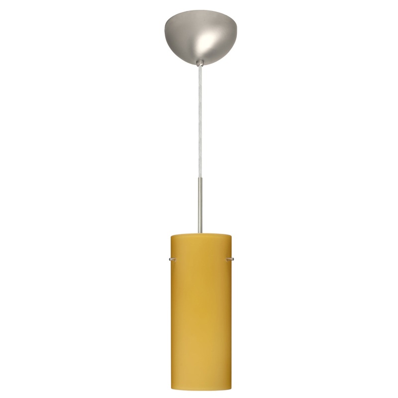 Besa 1JC-4123VM-LED-SN Stilo One Light Pendant Satin Nickel