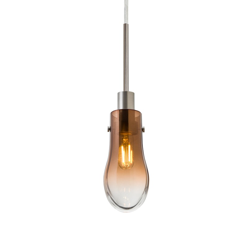 Besa 1JT-WISHAM-EDIL-SN Wish One Light Pendant Satin Nickel