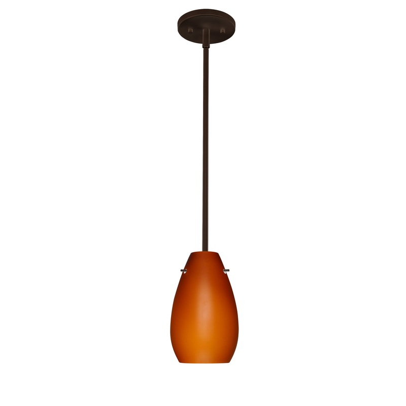 Besa 1TT-412680-LED-BR Pera One Light Pendant Bronze