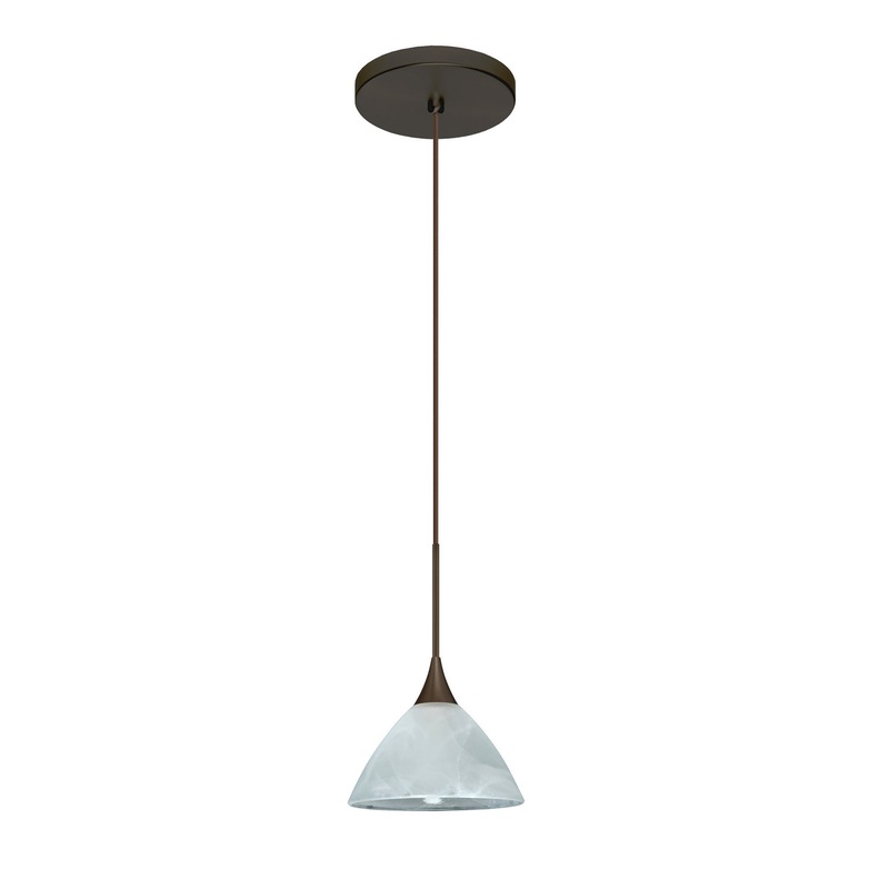Besa 1XT-174352-LED-BR Domi One Light Pendant Bronze