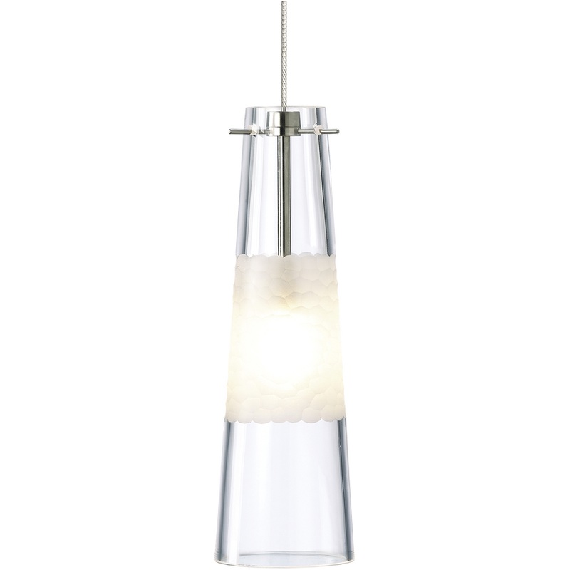 Bonn Pendant MonoPoint Satin Nickel Clear LED