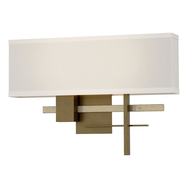 Cosmo Sconce Soft Gold Modern Brass Flax Shade (SE)